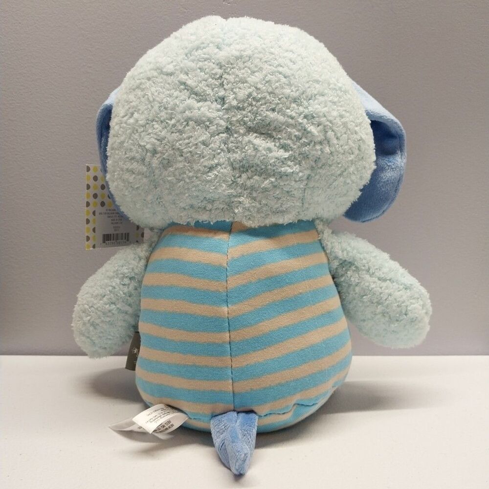 Hallmark Cuddly Puppy Plush Blue Baby Lovey 10" Sewn Eyes NWT Gift - Picture 5 of 16